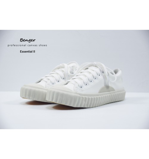 基本款帆布鞋II-皮革白