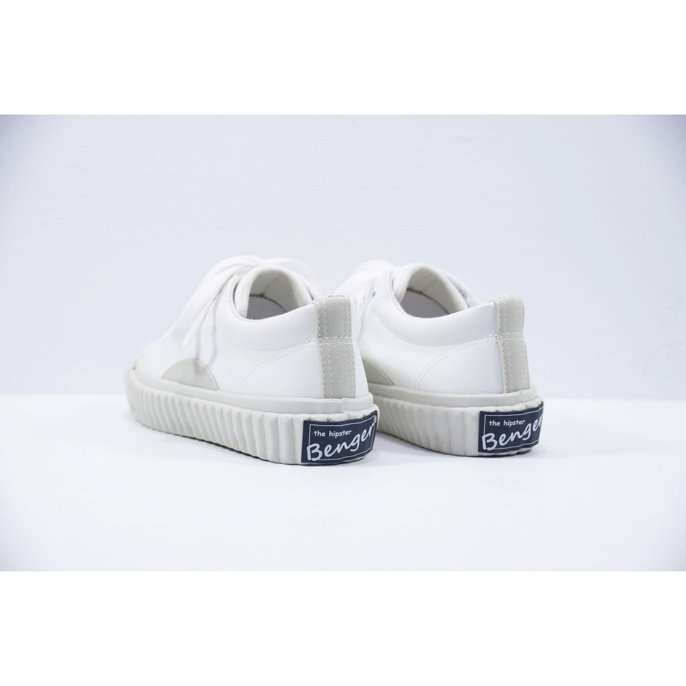 基本款帆布鞋II-皮革白