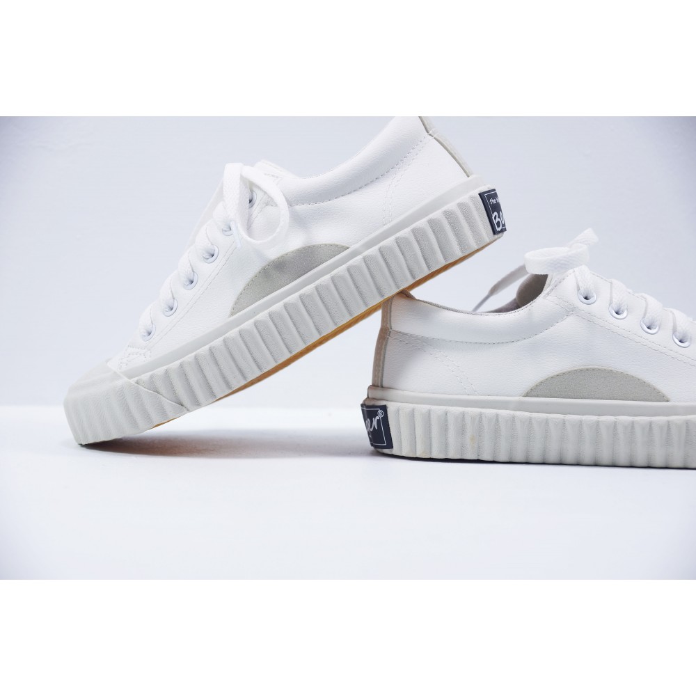 基本款帆布鞋II-皮革白