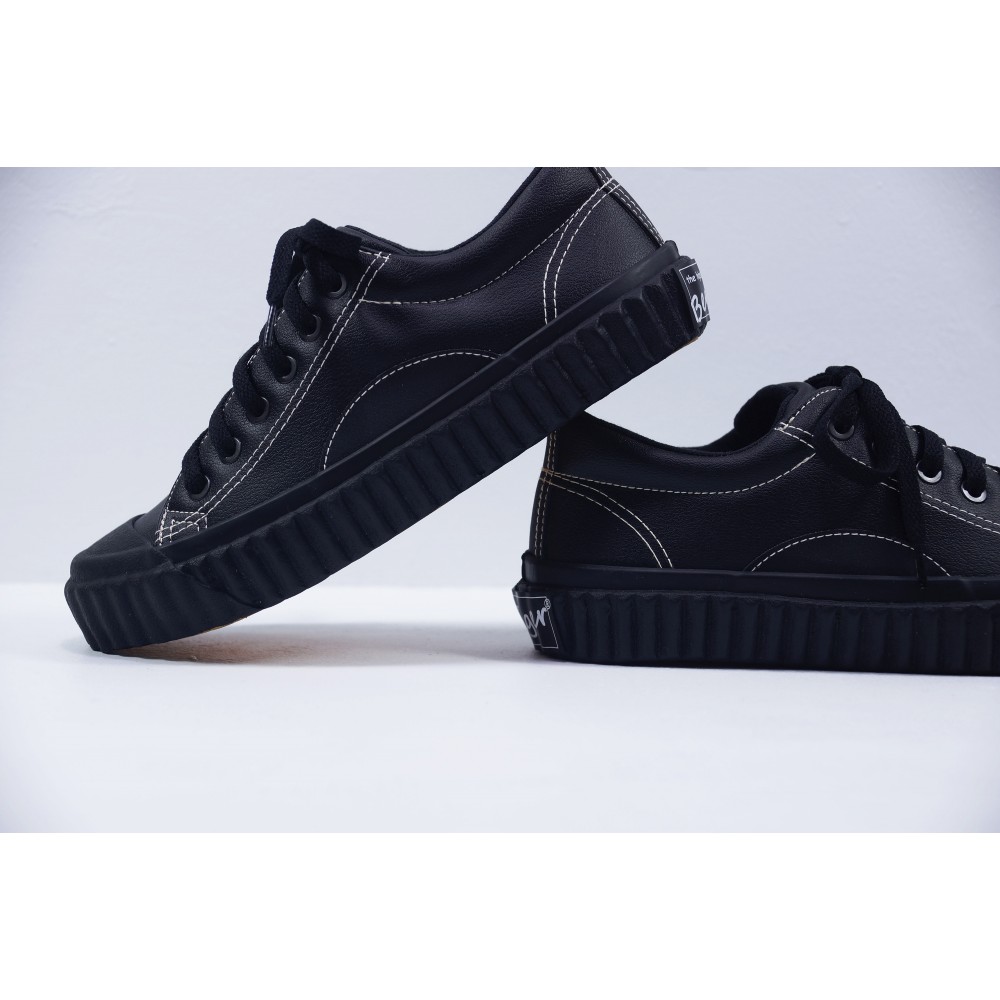 基本款帆布鞋II-皮革黑