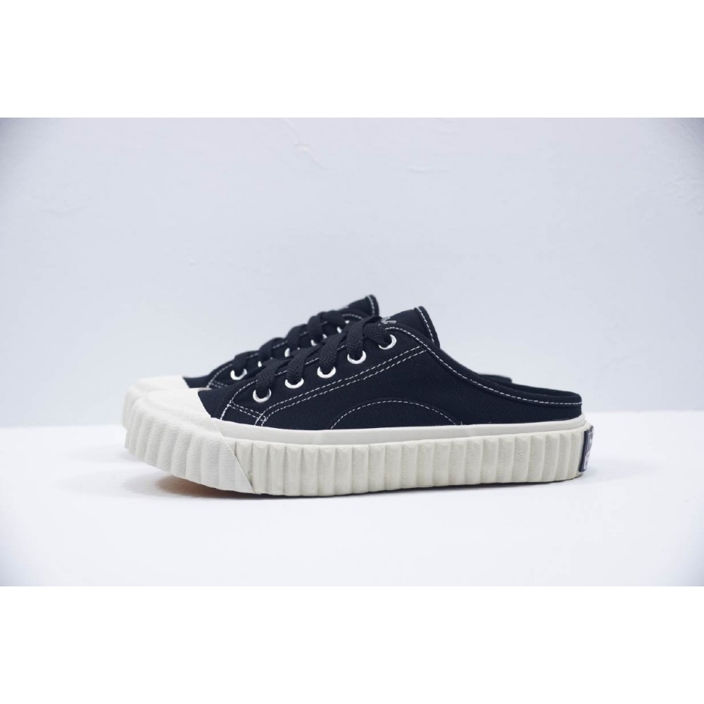 基本款穆勒帆布鞋II-黑