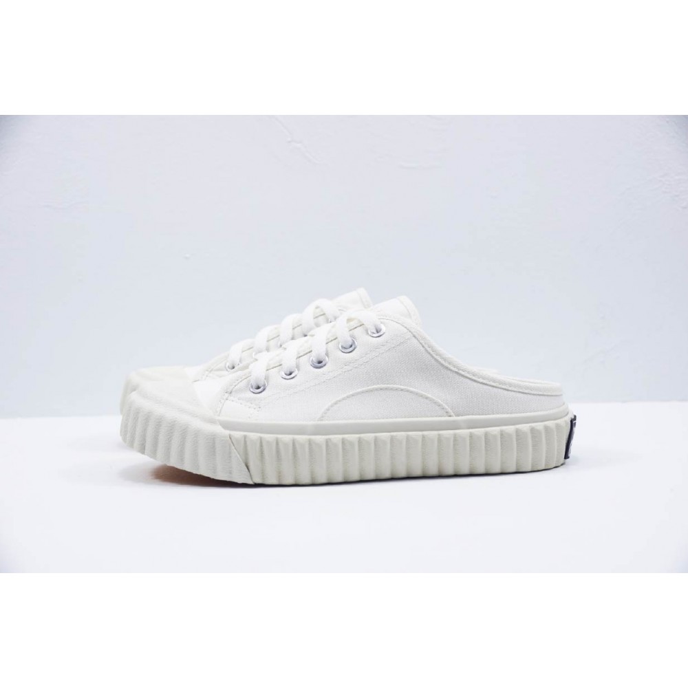 基本款穆勒帆布鞋II-白