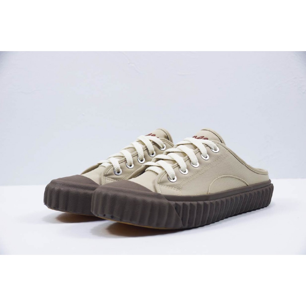 基本款穆勒帆布鞋II-奶茶